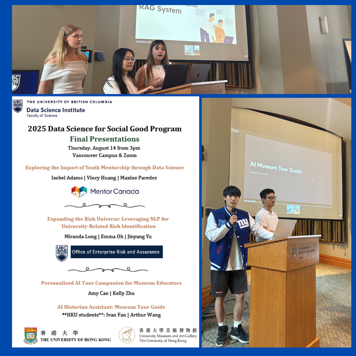 poster and 2 teams presenting