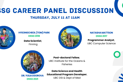 poster for the DSSG Career Panel Discussion