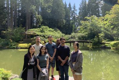 DSI members in Nitobe Garden