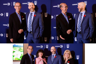 pics of raymond with UBC president and other UBC colleagues