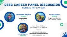poster for the DSSG Career Panel Discussion