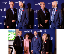 pics of raymond with UBC president and other UBC colleagues